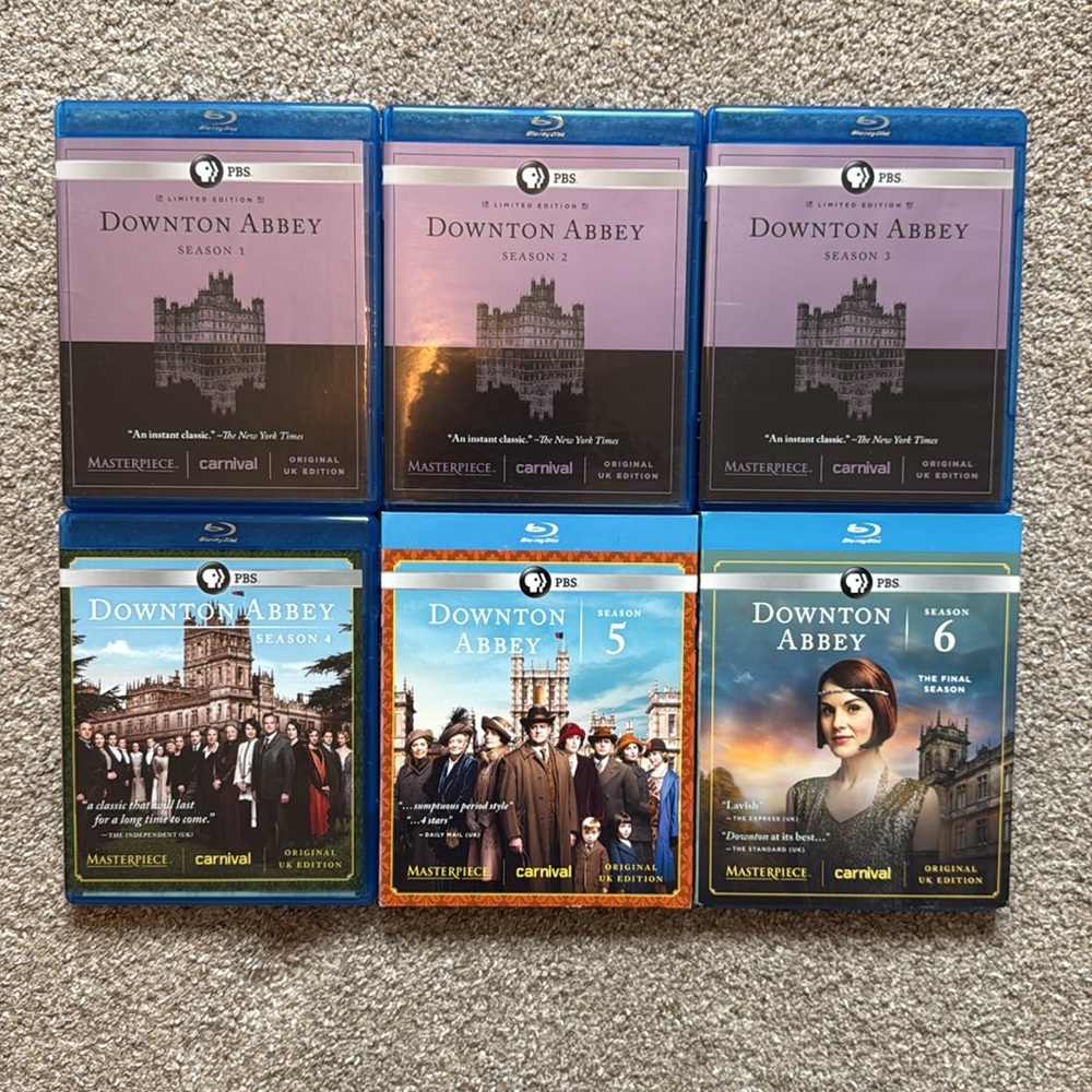 Downton Abbey Blu-ray Collection ALL Seasons 1-6 / Complete Series